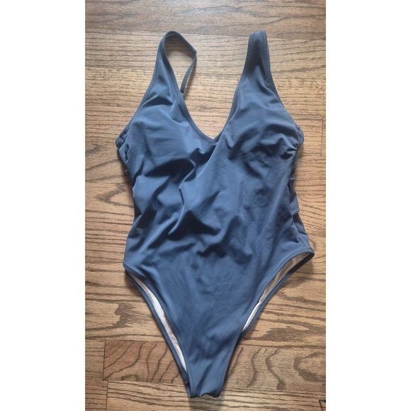 Shade & Shore High-cut Cheek One-piece Swimsuit Bathingsuit Women's Size Medium - Picture 1 of 4